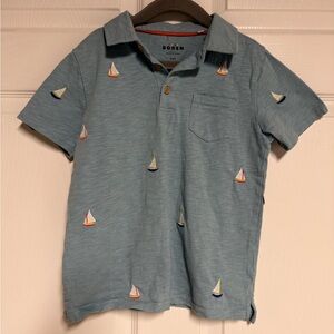 Mini Boden Boy’s Embroidered Shirt Size 5-6